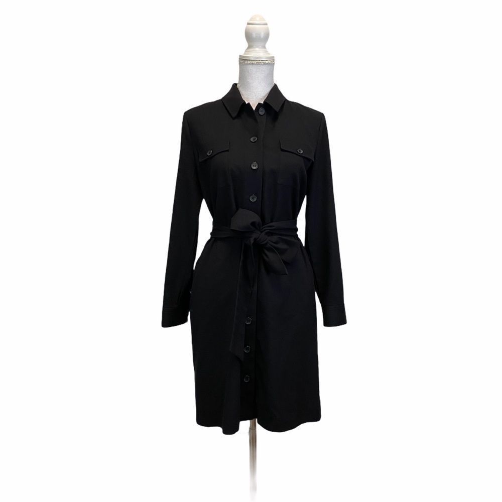 1901 Black Button Down‎ Dress Sz Small
